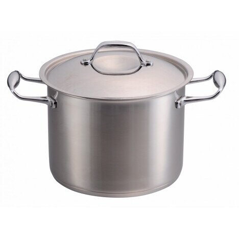 Oala inox cu capac sticla , ERTONE ERT-MN 512 capacitate 6 litri, 22cm Inox