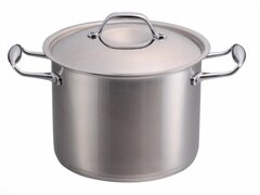 Oala inox cu capac sticla , ERTONE ERT-MN 514 capacitate 10 litri, 26cm Inox