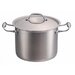 Oala inox cu capac sticla , ERTONE ERT-MN 514 capacitate 10 litri, 26cm Inox