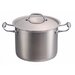 Oala inox cu capac sticla , ERTONE ERT-MN 513 capacitate 8 litri, 24cm Inox